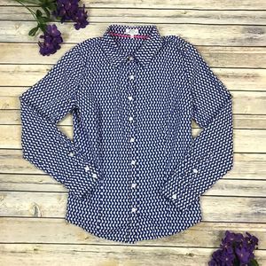 Crown & Ivy Button Down Circle Print Shirt